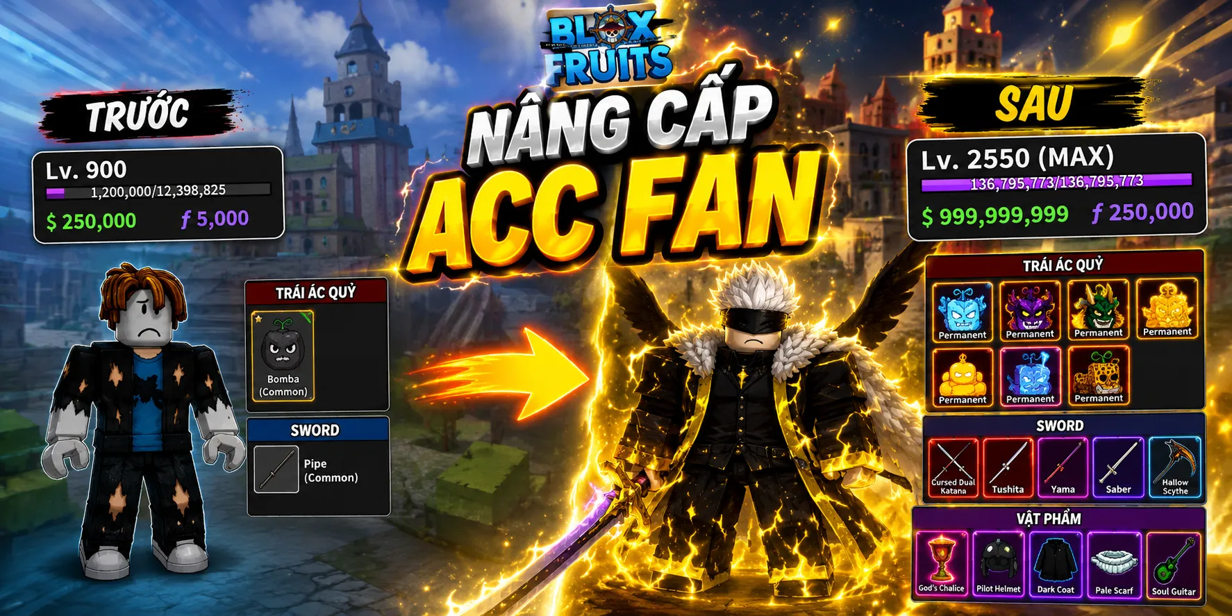 Nâng Cấp Acc Fan